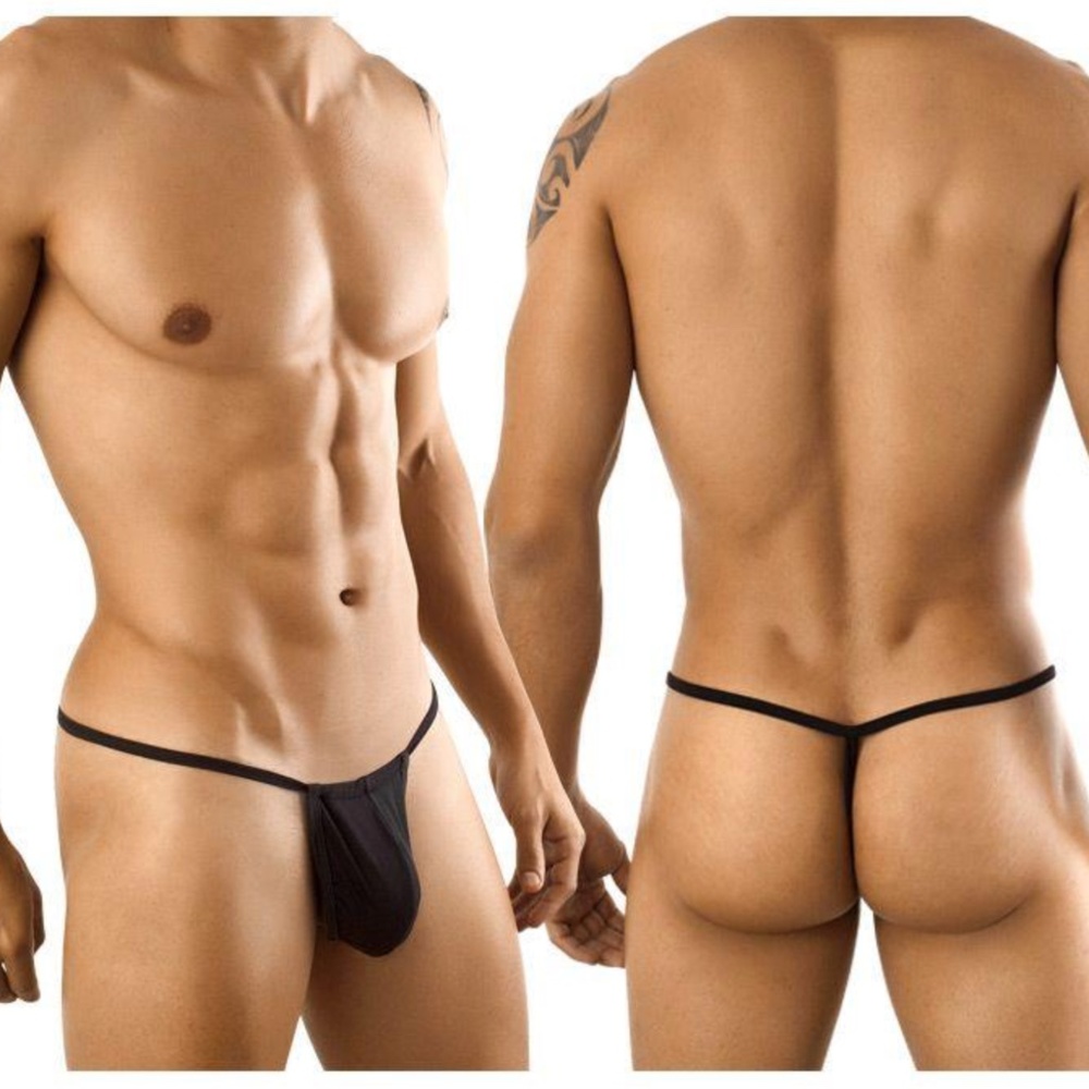 NWOT Mens Black G-String Thong
